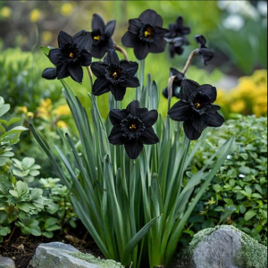 Нарцисс Тень Королевы купить по цене от 500р. в интернет-магазине «Посадика» с доставкой почтой в в Медногорске и по всей России – [изображение №1].